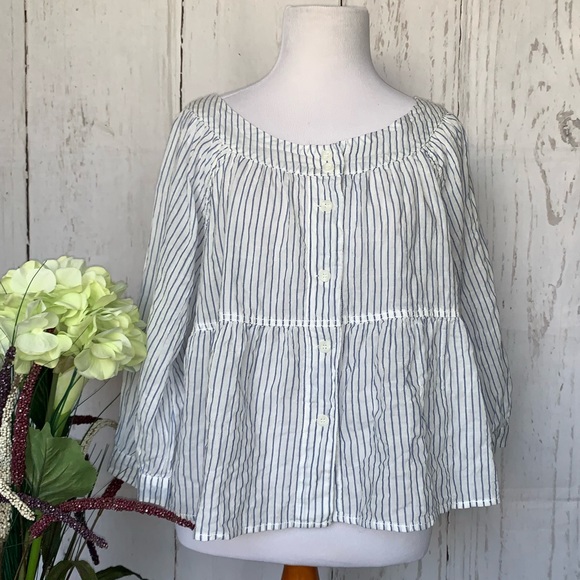 Free People We The Free Sea to Shore Stripe Top S - Picture 3 of 8